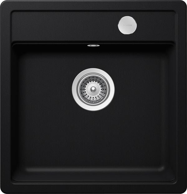 Chiuveta bucatarie Schock Mono N-100S Cristadur Puro cu sifon automat, granit, montare pe blat 49 x 51 cm