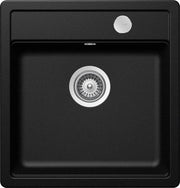 Chiuveta bucatarie Schock Mono N-100S Cristadur Magma cu sifon automat, granit, montare pe blat 49 x 51 cm