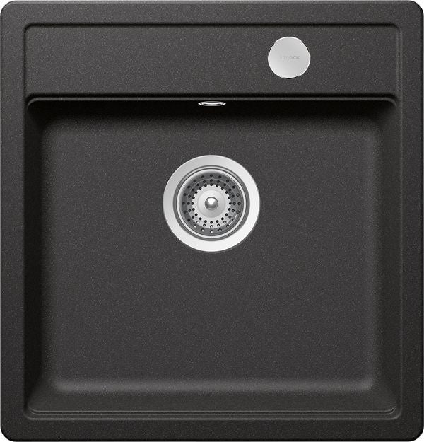 Chiuveta bucatarie Schock Mono N-100S Cristadur Stone cu sifon automat, granit, montare pe blat 49 x 51 cm