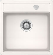 Chiuveta bucatarie Schock Mono N-100S Cristadur Polaris cu sifon automat, granit, montare pe blat 49 x 51 cm