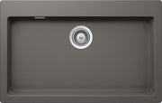 Chiuveta bucatarie Schock Signus N-100XL Cristadur Silverstone, granit, montare pe blat 79 x 50 cm