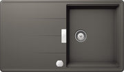 Chiuveta bucatarie Schock Tia D-100 Cristadur Silverstone cu sifon automat, reversibila, granit, montare pe blat 86 x 50 cm