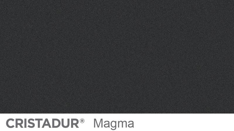 Chiuveta bucatarie Schock Tia D-100L Cristadur Magma cu sifon automat, granit, reversibila, montare pe blat 100 x 50 cm