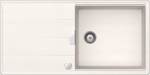 Chiuveta bucatarie Schock Tia D-100L Cristadur Polaris cu sifon automat, granit, reversibila, montare pe blat 100 x 50 cm