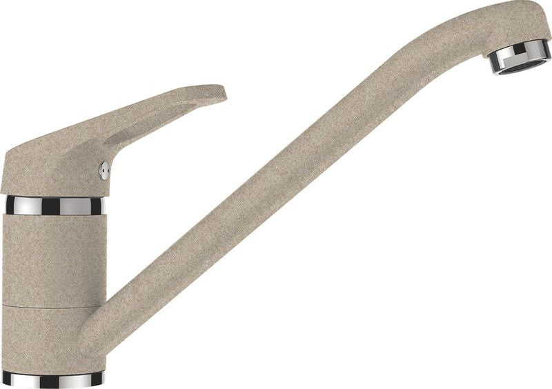 Baterie bucatarie Schock Cosmo Cristalite Sabbia, aspect granit, cartus ceramic, nisip