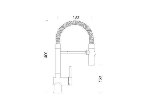 Baterie bucatarie Schock Sina Inox Periat, 2 tipuri de jet, cartus ceramic