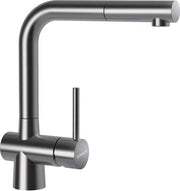 Baterie bucatarie Schock Laios Inox Periat cu dus extractibil, cartus ceramic