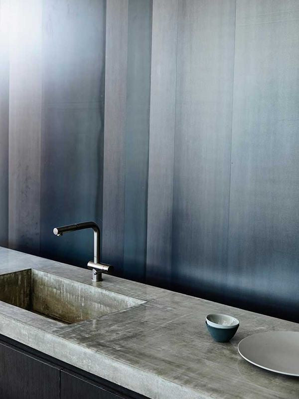 Baterie bucatarie Schock Laios Inox Periat cu dus extractibil, cartus ceramic