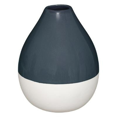 Vaza Ceramica Alb&Gri, H16 cm