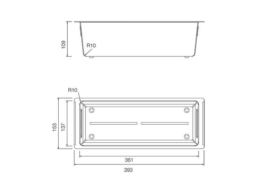 Vas perforat Schock 39,3 x 15,3 x 10,9 cm