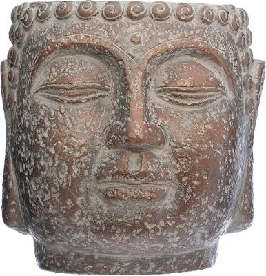 Ghiveci Cap Buddha H17,5 cm Maro