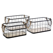 Set 3 Cosuri Metal Wood