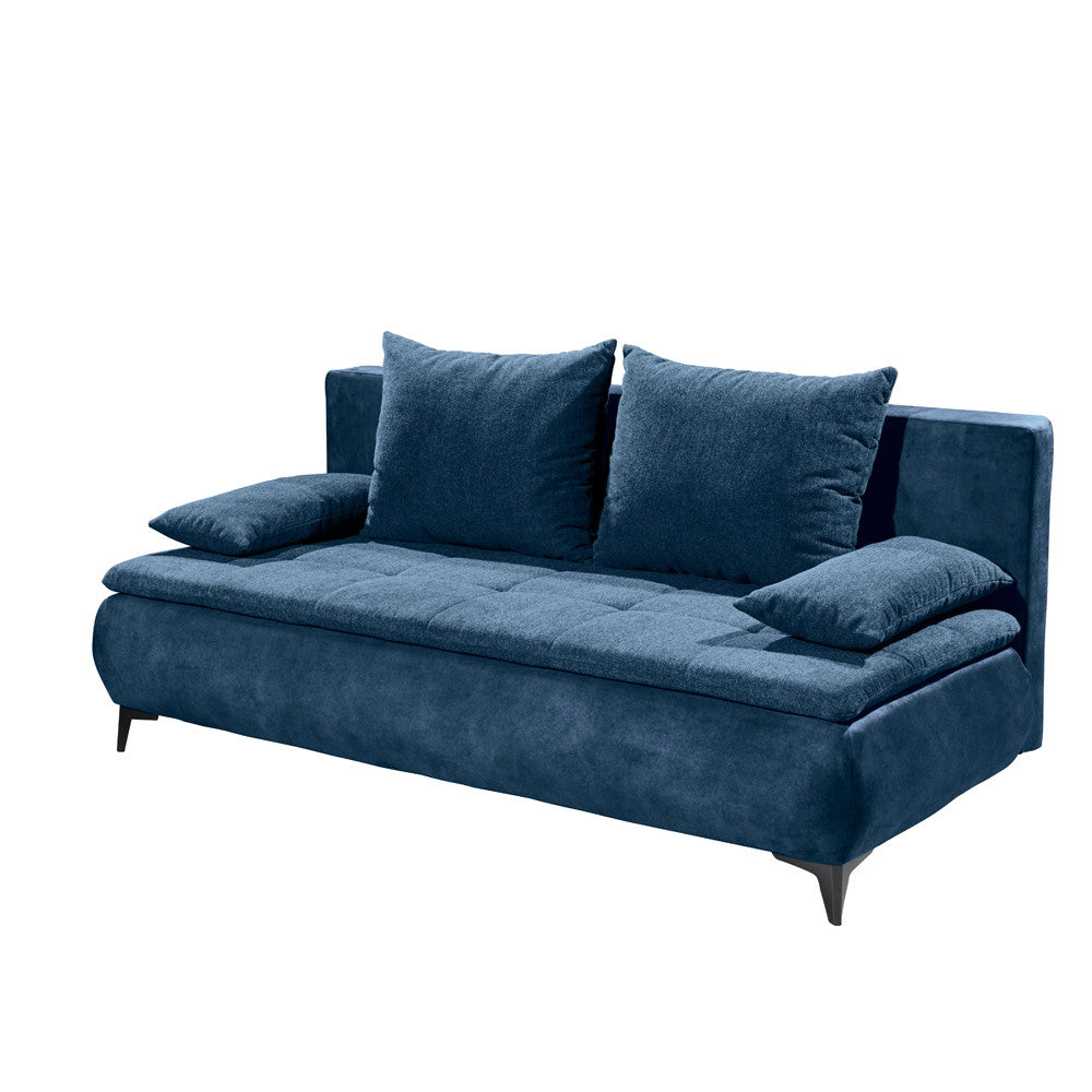 Canapea Extensibila Zita, Albastru, 202 x 94 x 104 cm