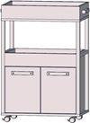 Comoda Home Bar 1 Pe Role, 60 x 88.5 x 40 Cm