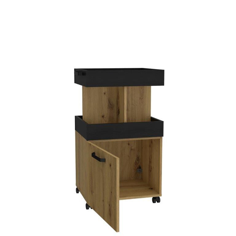Comoda Home Bar 3 Pe Role, 50.2 x 88.5 x 41 Cm