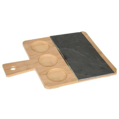 Set Tava De Servire Si Boluri Bamboo