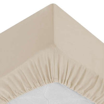 Cearsaf elastic Bej, 160 x 200 cm