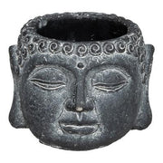 Ghiveci Cap Buddha H9 cm Gri Inchis