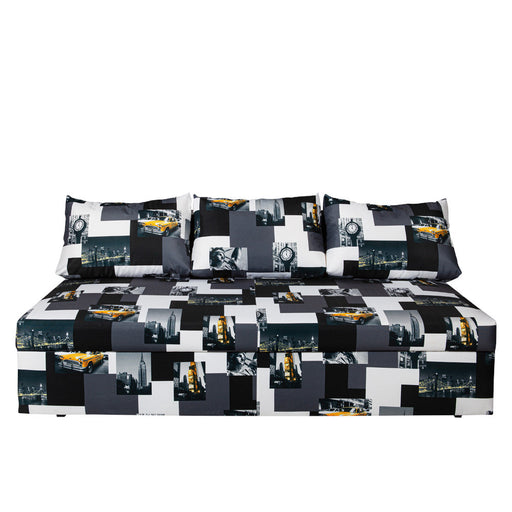 Canapea Extensibila Cu Lada Depozitare Vario Taxi, Multicolor, 191 x 98 x 80 Cm