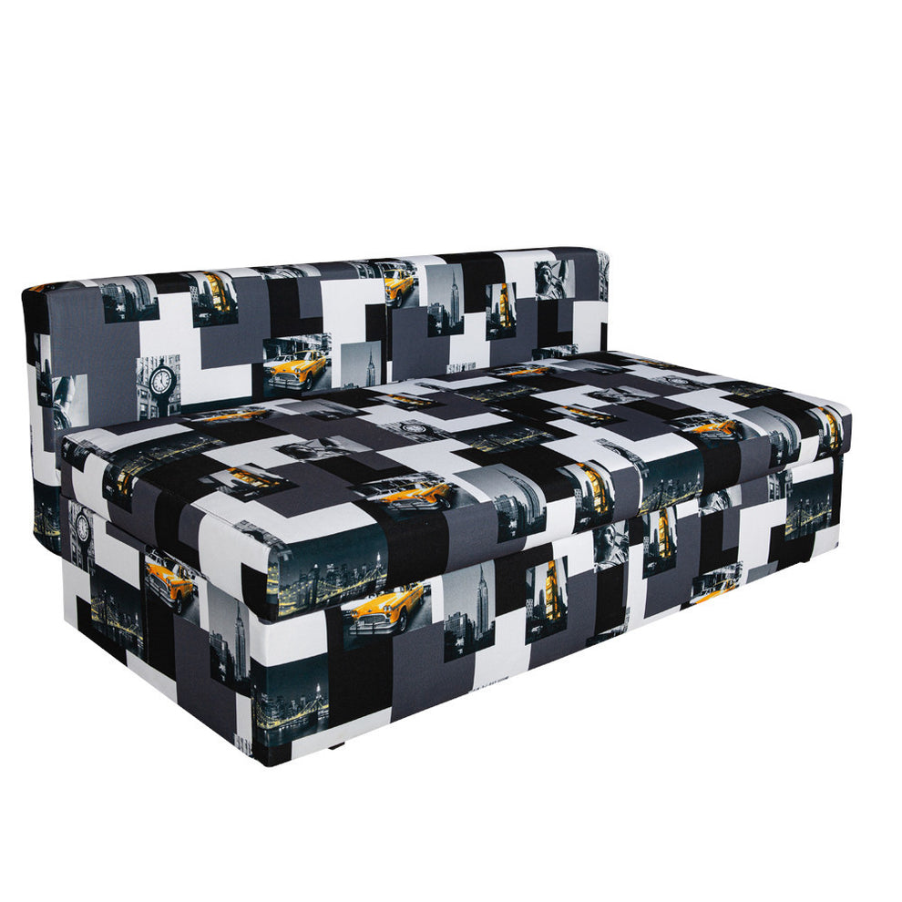 Canapea Extensibila Cu Lada Depozitare Vario Taxi, Multicolor, 191 x 98 x 80 Cm