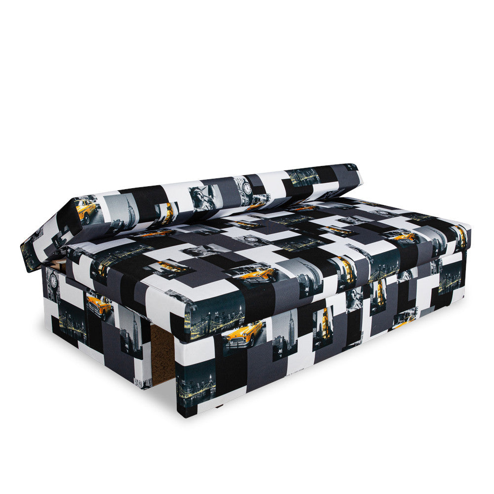 Canapea Extensibila Cu Lada Depozitare Vario Taxi, Multicolor, 191 x 98 x 80 Cm