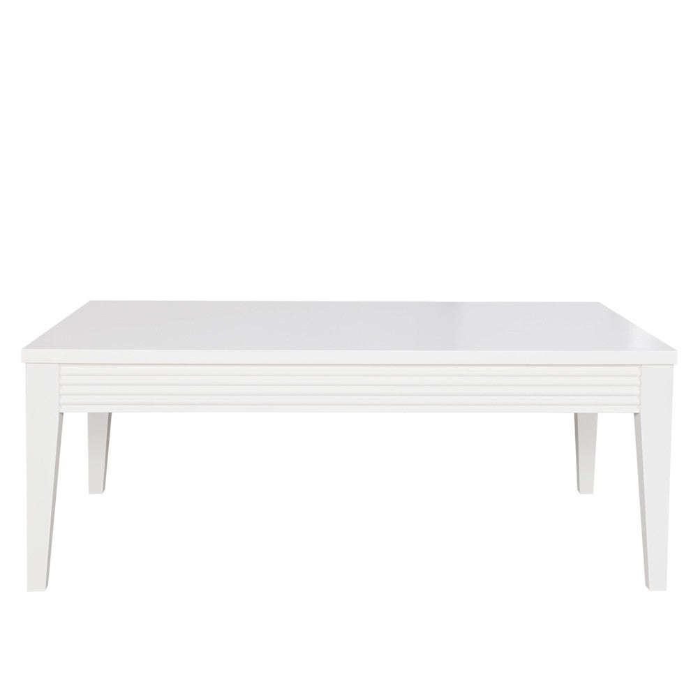 Masa Cafea Verona Bianco Alb, 120 Cm
