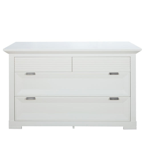 Comoda Cu 4 Sertare Verona Bianco Alb , 125.8 Cm