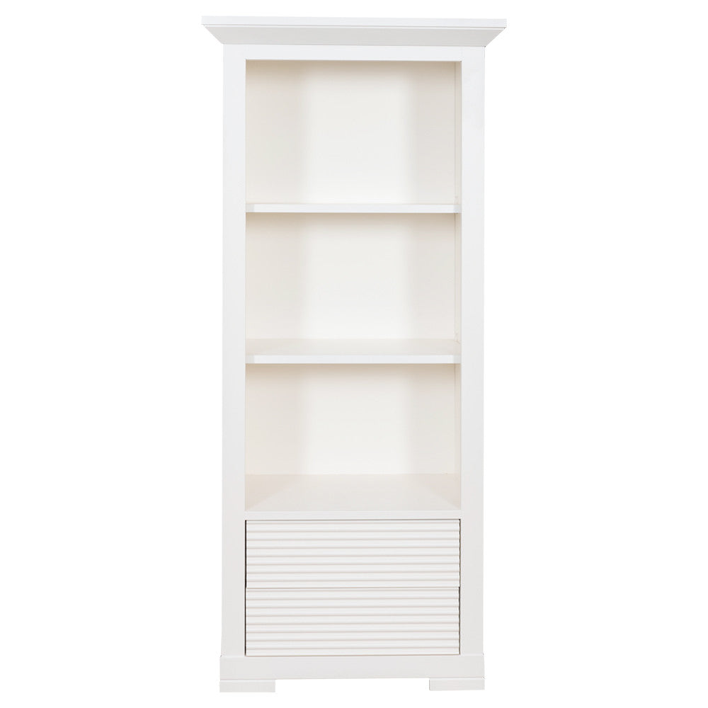 Biblioteca Mica Cu 2 Sertare Verona Bianco Alb, 65.4 Cm