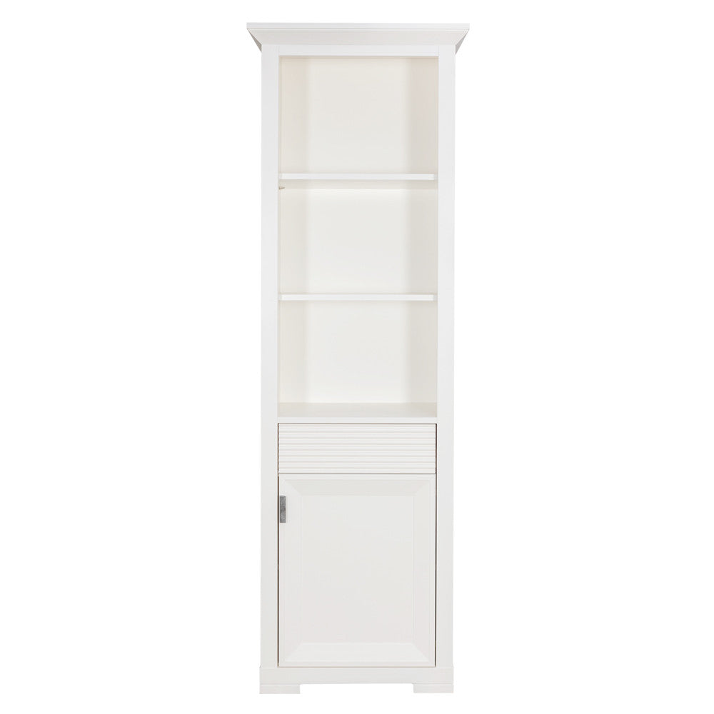 Bibioteca Cu 1 Usa Si 1 Sertar Verona Bianco Alb, 65.4 Cm