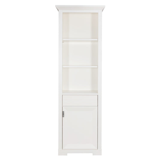 Bibioteca Cu 1 Usa Si 1 Sertar Verona Bianco Alb, 65.4 Cm