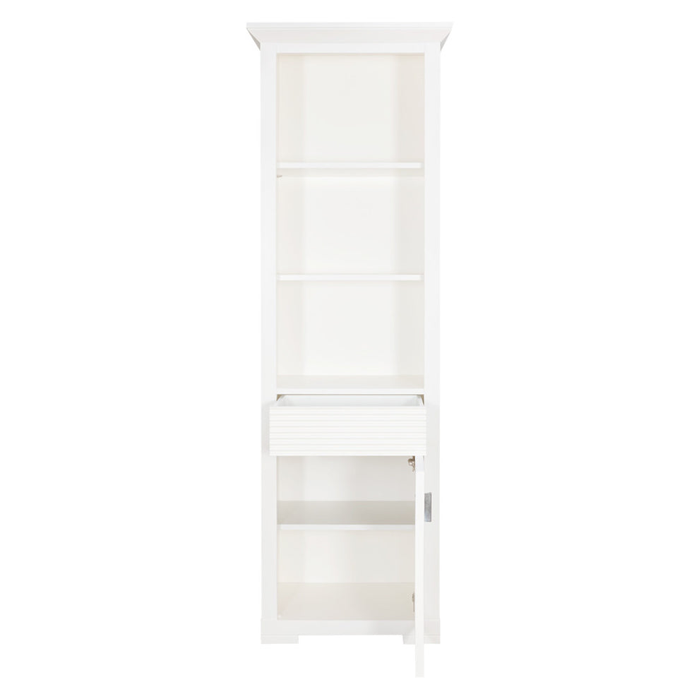 Bibioteca Cu 1 Usa Si 1 Sertar Verona Bianco Alb, 65.4 Cm