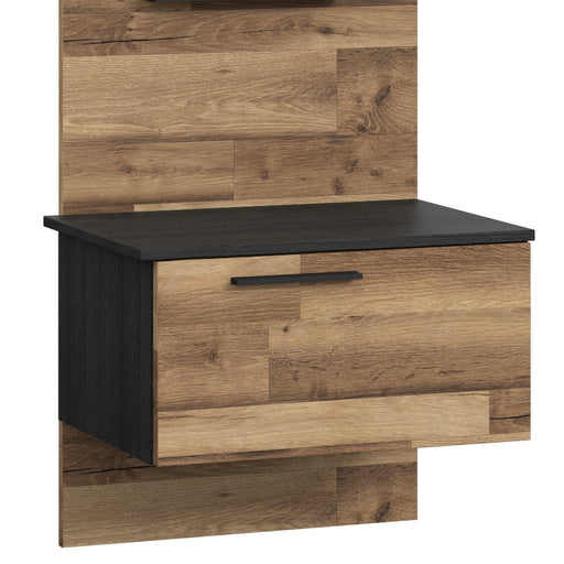 Set 2 noptiere Jakarta, Stejar Structurat, 57.9  Cm