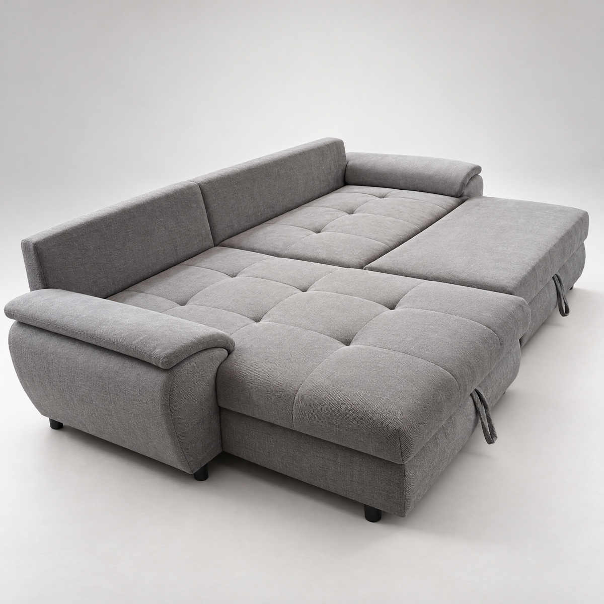 Coltar Extensibil Stanga Venus, 5 Locuri, Lada Depozitare, Gri,  290 Cm