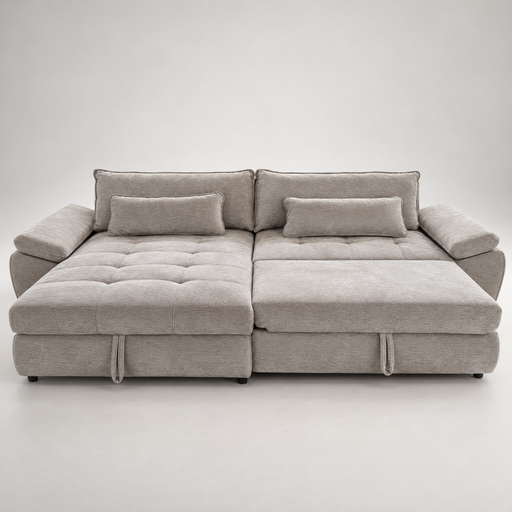 Coltar Extensibil Stanga Cordoba, 5 Locuri, Lada Depozitare, Bej,  300 Cm