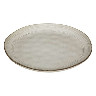 Farfurie Plata Gres Crem, 26 Cm