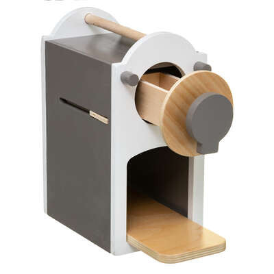 Jucarie Espressor Din Lemn Cu Accesorii