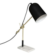 Lampa Marble, Negru Si Auriu, H40 Cm