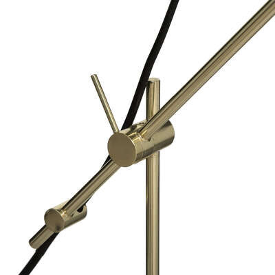 Lampa Marble, Negru Si Auriu, H40 Cm