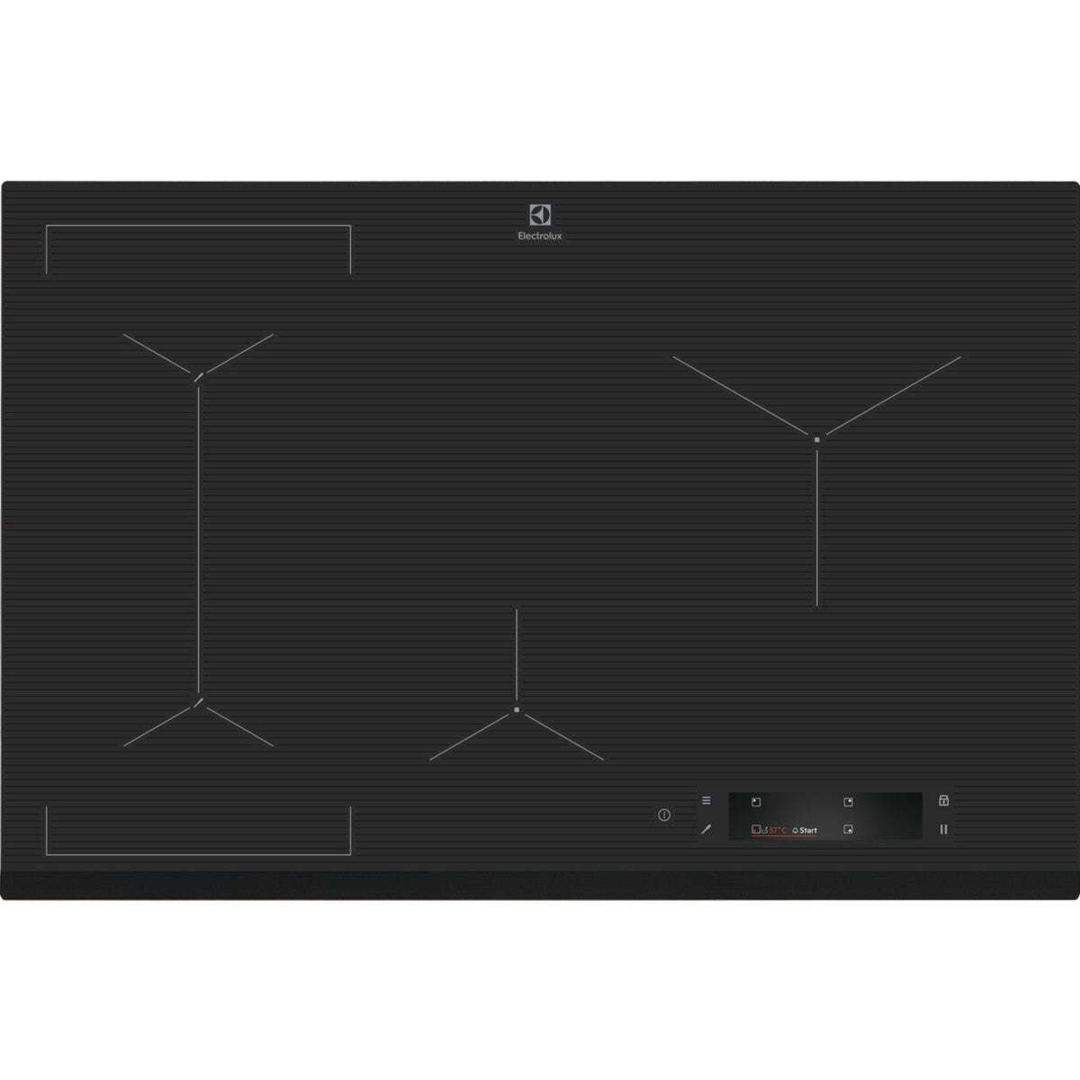 Plita Inductie Electrolux EIS8648, Sense Pro,4 Zone De Gatit, Gri Inchis, 80 Cm