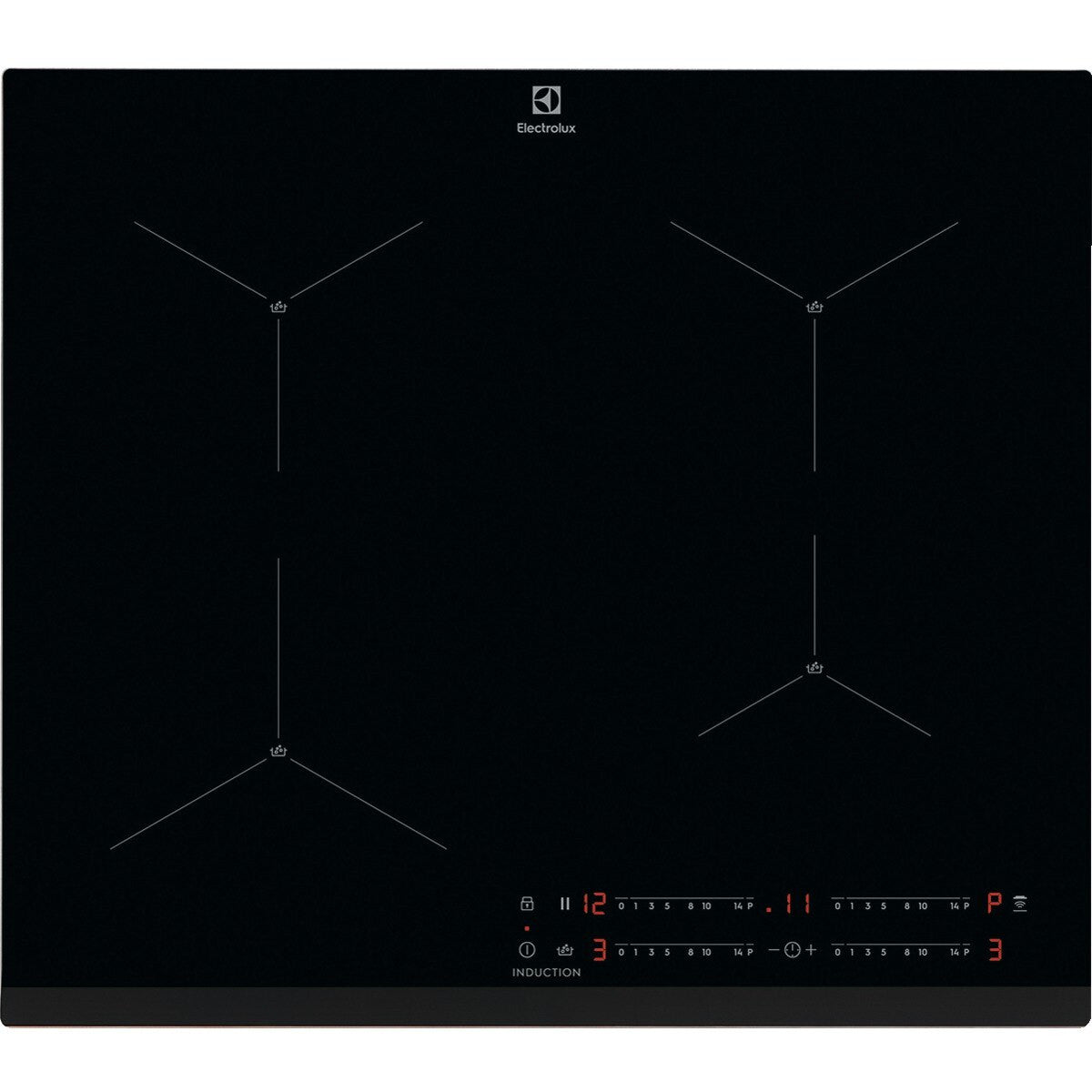 Plita Inductie Electrolux EIS62443, 4 Zone De Gatit, Negru, 60 Cm