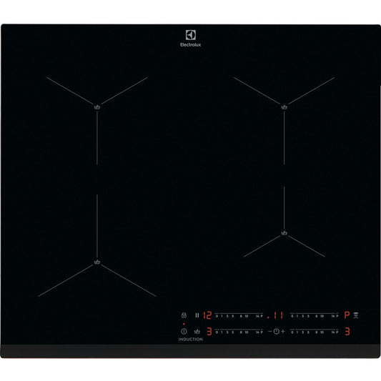 Plita Inductie Electrolux EIS62443, 4 Zone De Gatit, Negru, 60 Cm