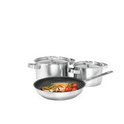 Set 3 Vase De Gatit Din Inox Electrolux E3SS