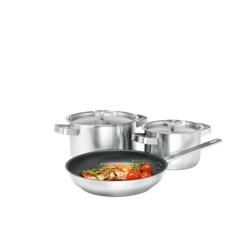 Set 3 Vase De Gatit Din Inox Electrolux E3SS