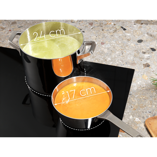 Plita Inductie Electrolux EIV87675, Clever Heat, Negru, 78 x 52 Cm