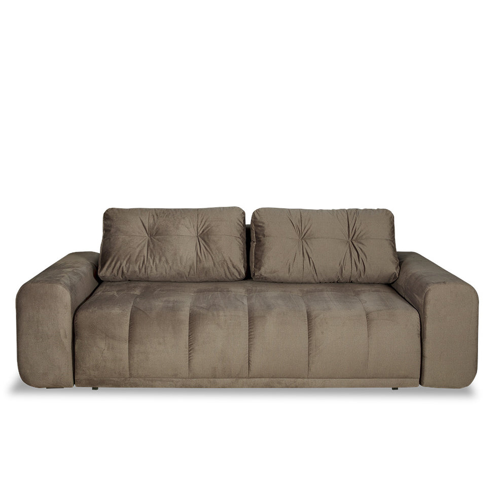 Canapea Extensibila Cu Lada Depozitare Dreamer Fancy, Maro, 260 x 110 x 100 Cm