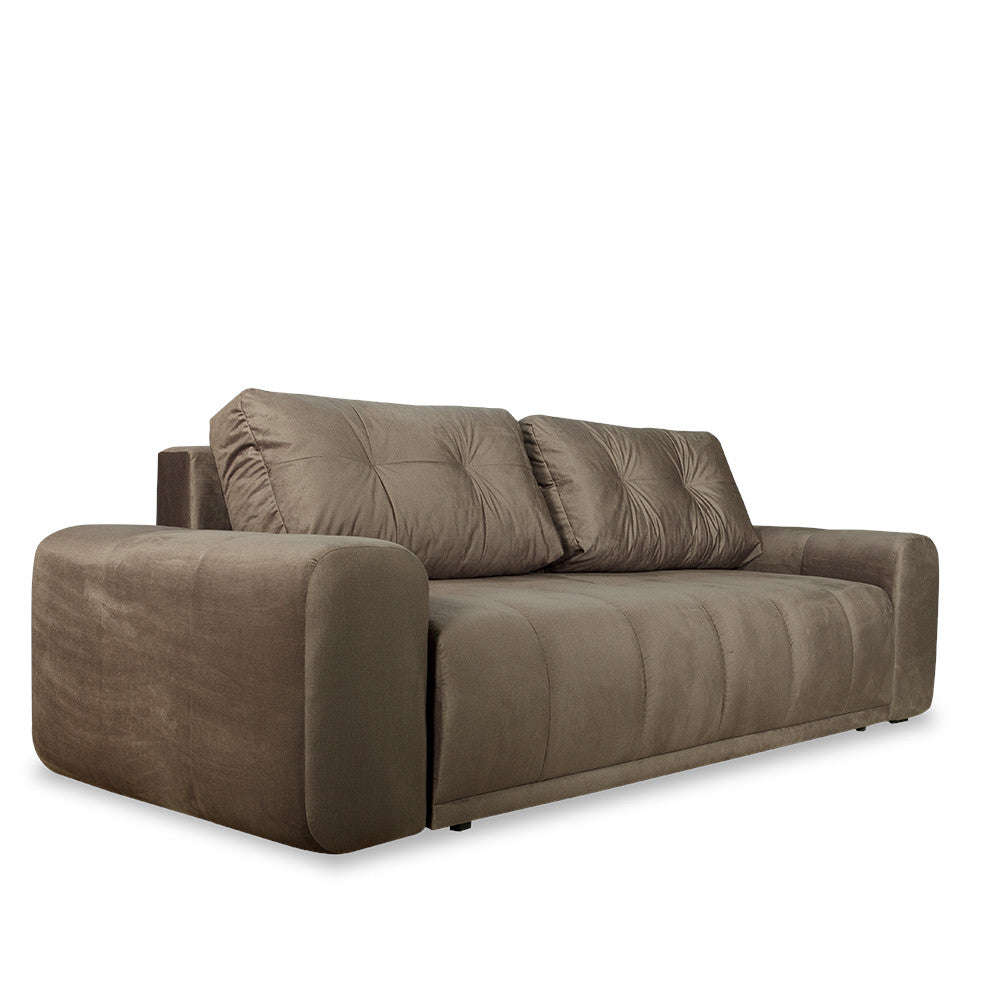 Canapea Extensibila Cu Lada Depozitare Dreamer Fancy, Maro, 260 x 110 x 100 Cm