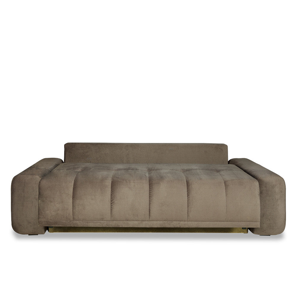 Canapea Extensibila Cu Lada Depozitare Dreamer Fancy, Maro, 260 x 110 x 100 Cm