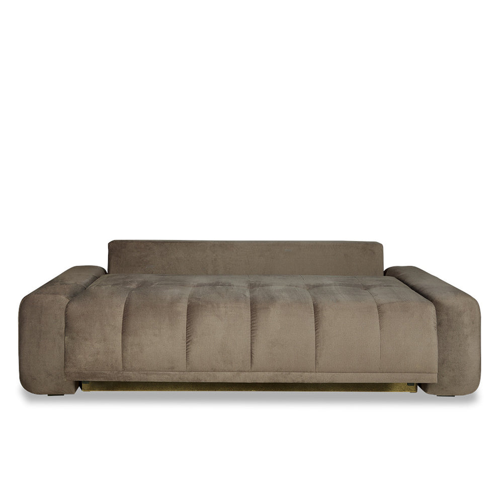 Canapea Extensibila Cu Lada Depozitare Dreamer Fancy, Maro, 260 x 110 x 100 Cm