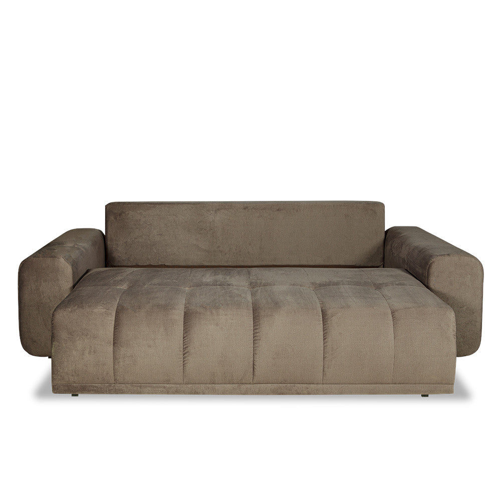 Canapea Extensibila Cu Lada Depozitare Dreamer Fancy, Maro, 260 x 110 x 100 Cm