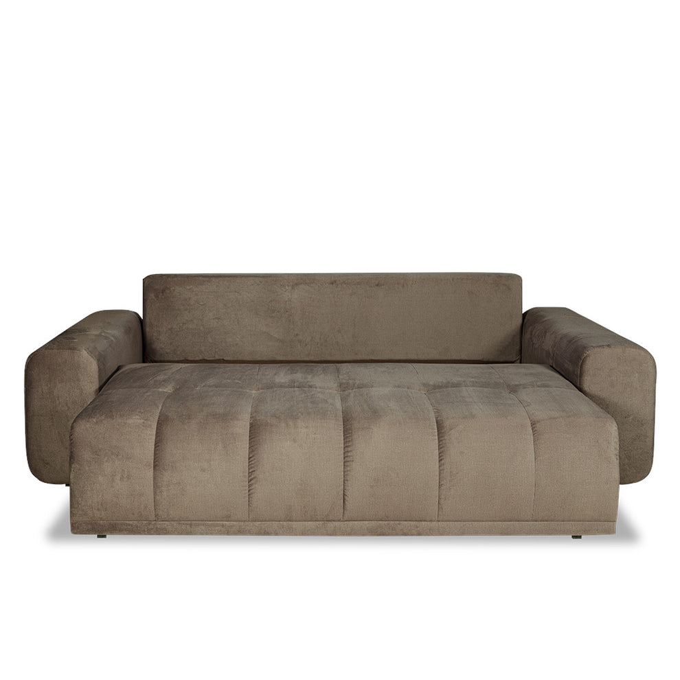 Canapea Extensibila Cu Lada Depozitare Dreamer Fancy, Maro, 260 x 110 x 100 Cm